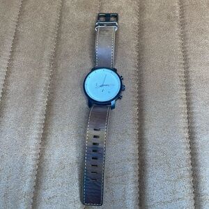 Men's MVMT Brown Leather Strap Watch